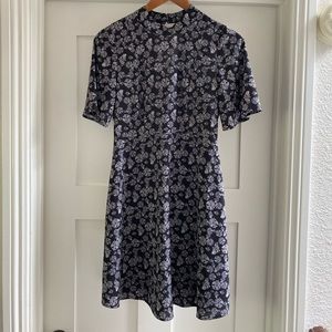 Black and white boho style dress